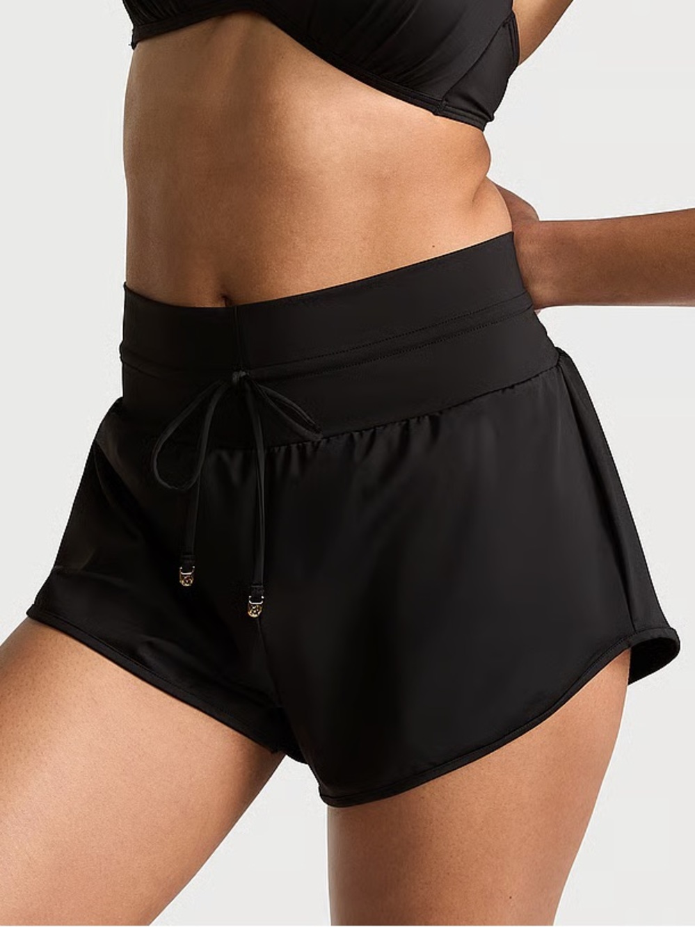 New VICTORIA'S SECRET SWIM Beachwear Swim Shorts Black